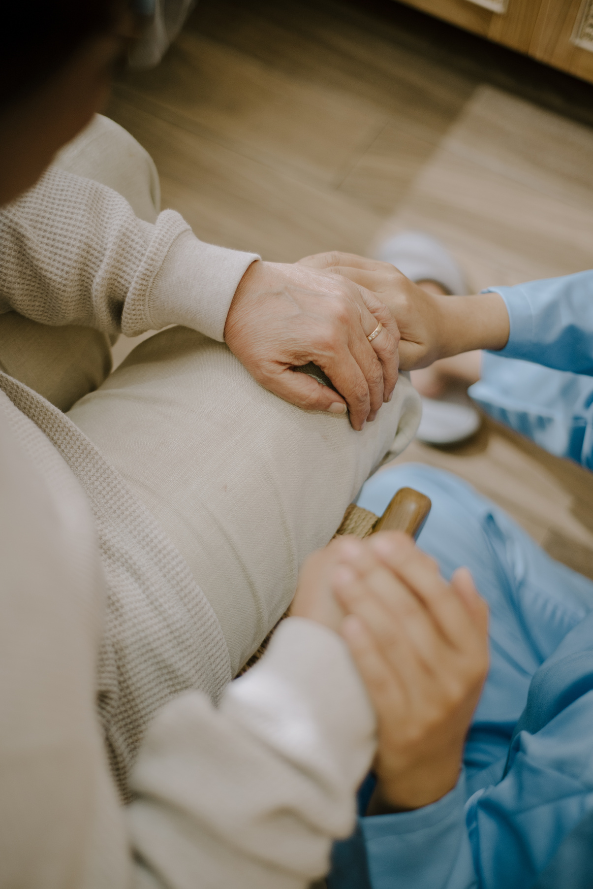 Nurse Taking Care of an Elderly Woman 